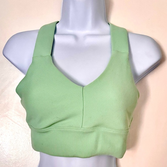 Alo Yoga Emulate Bra Honeydew Small - Picture 2 of 5